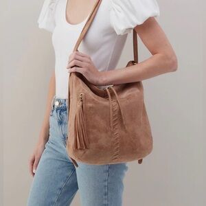 HOBO Merrin Convertible Backpack in Hazel Buffed Leather